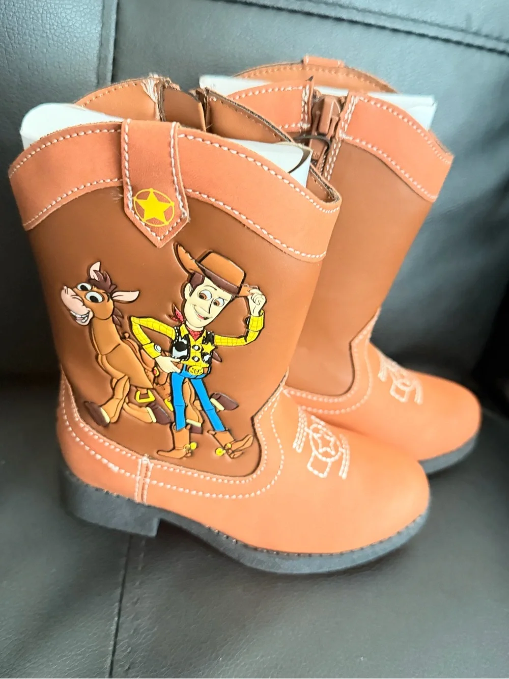 Disney toy story Cowboy Kids Boots - Brown size 8
